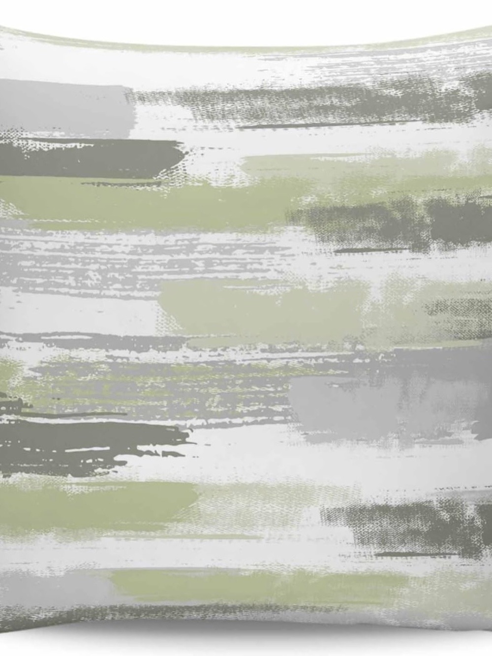 Throw Pillow Covers Set Of 2 Abstract Green Gray and White 20”x 20” - Picture 5 of 7